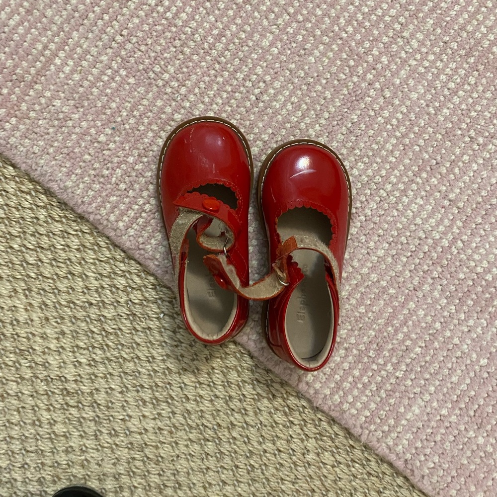 Red Patent Leather Mary Jane Shoes